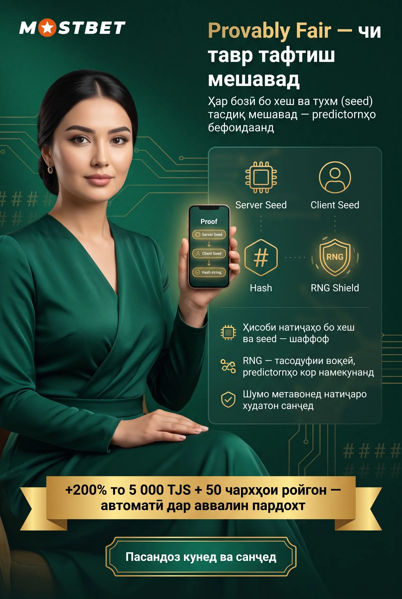 Provably Fair ва чаро предиктор бефоида аст