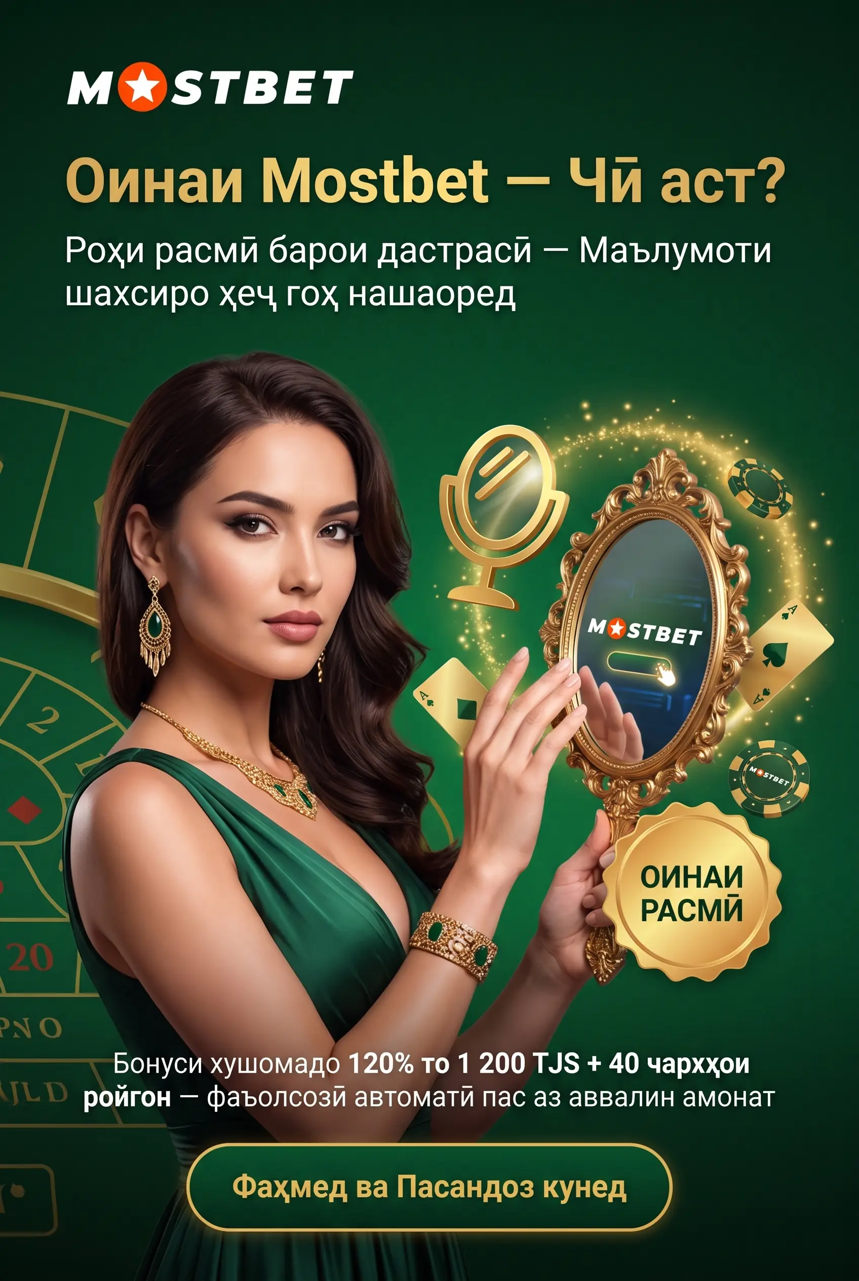 Оинаи Mostbet чист ва кай пайдо мешавад